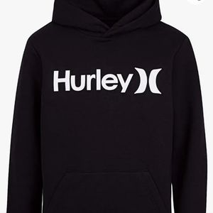 Pullover hoodie  with a kangaroo pocket and long sleevesSoft fleece fabricOne